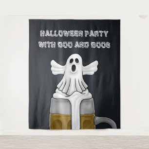 Tenture La fête d'Halloween de Boo et Boos