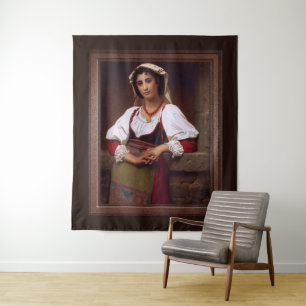 Tenture La fille napolitaine par Hugues Merle