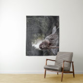 Tenture La fille zombie dans les bois (En situation)