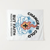 Tenture La foi nous réchauffe - L'application des oeuvres  (Devant (Horizontal))