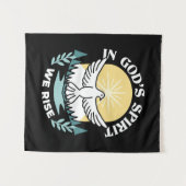 Tenture La force spirituelle en Dieu - L'épanouissement de (Devant (Horizontal))