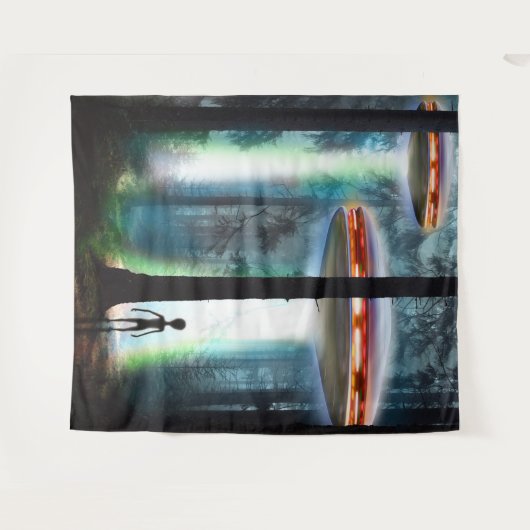 Tenture La forêt Alien d'UFO (Devant (Horizontal))