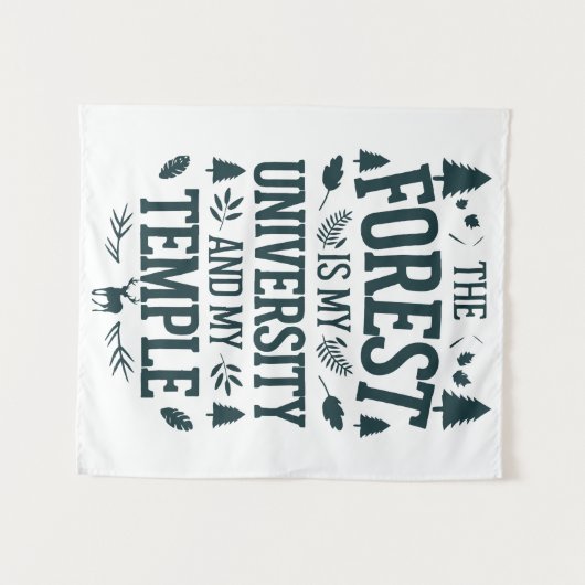 Tenture La Forêt - Mon Université et Mon Temple (Devant (Horizontal))