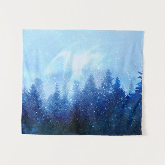 Tenture La forêt se réveille de la brume (Devant (Horizontal))
