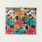 Tenture La foule des chats (Devant (Horizontal))