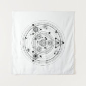 Tenture La géométrie sacrée et conception géométrique (Devant (Horizontal))