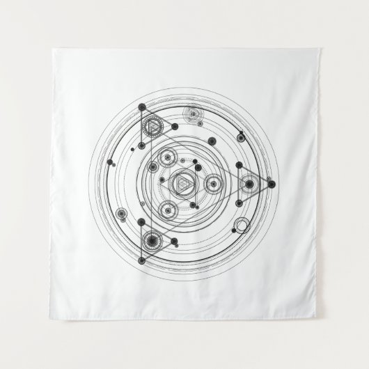 Tenture La géométrie sacrée et conception géométrique (Devant (Horizontal))