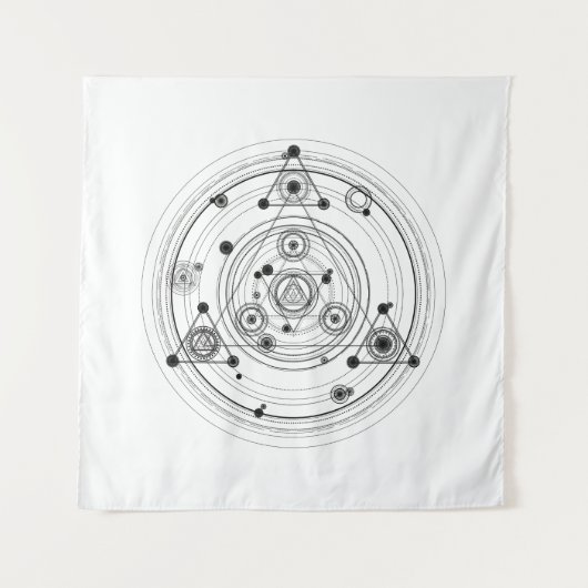 Tenture La géométrie sacrée et conception géométrique (Devant)