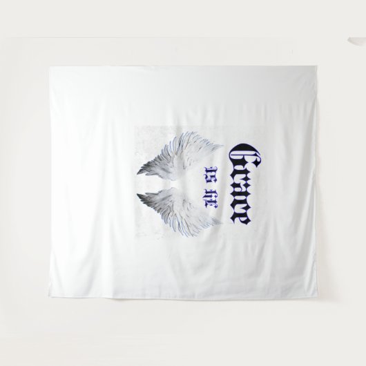 Tenture La grâce est lui (Devant (Horizontal))