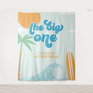 Tenture La Grande Première Plage de Surf 1er Anniversaire