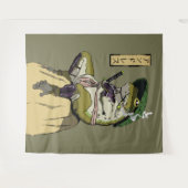 Tenture La grenouille de Samurai : Gardien du Lotus (Devant (Horizontal))