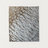 Tenture La laine des moutons Abstraite nature (Devant)