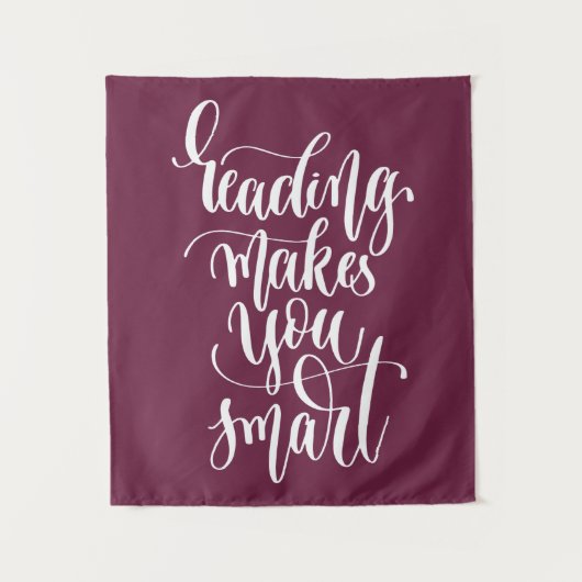 Tenture La lecture vous rend futés (Devant)