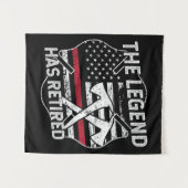 Tenture La Légende A Retraité Le Pompier Retraité (Devant (Horizontal))