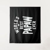 Tenture La meilleure papaye du monde | Cadeau Père (Devant)