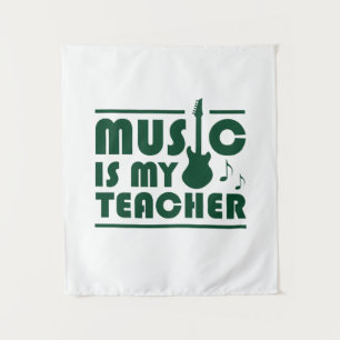 Tenture La musique est mon professeur