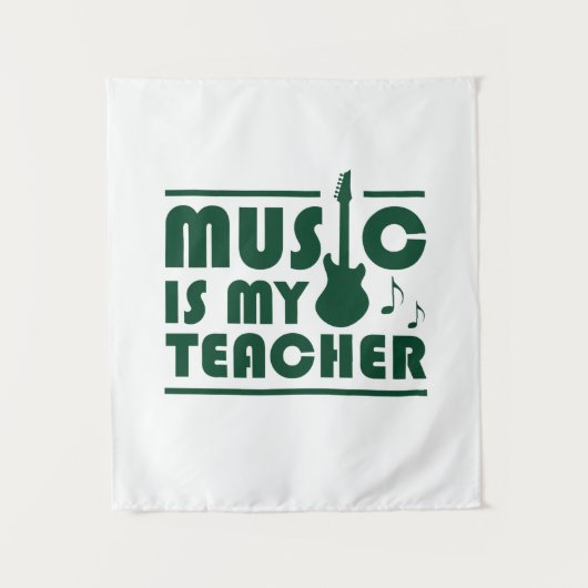 Tenture La musique est mon professeur (Devant)