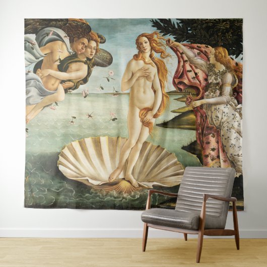 Tenture La naissance de Vénus par Sandro Botticelli (1485) (En situation (horizontale))