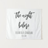 Tenture La Nuit Avant Le Dîner De La Répétition Mariage (Devant (Horizontal))