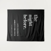 Tenture La Nuit Avant Le Dîner De Répétition Du Mariage No (Devant (Horizontal))