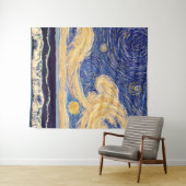 Tenture La nuit étoilée (En situation (horizontale))