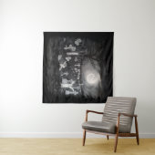 Tenture La nuit sur le cimetière - Angel avec Diable (En situation (horizontale))