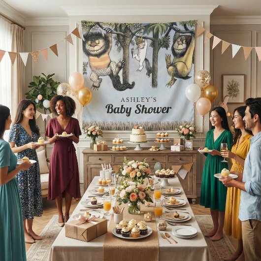 Tenture Là où les choses sauvages sont | Baby Shower