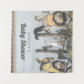 Tenture Là où les choses sauvages sont | Fête de bébé (Devant (Horizontal))