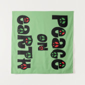 Tenture La Paix sur Terre Noël (Devant (Horizontal))