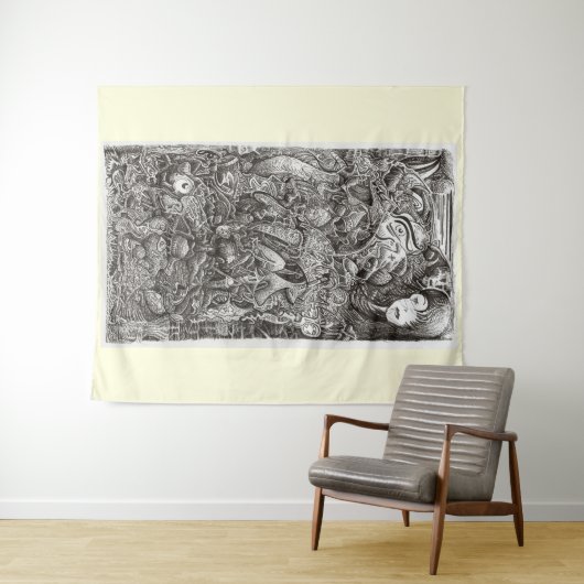 Tenture La partie la plus difficile (En situation (horizontale))