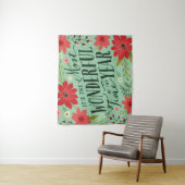 Tenture La période la plus merveilleuse de l'année Fête Fl (En situation)