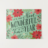 Tenture La période la plus merveilleuse de l'année Fête Fl (Devant (Horizontal))