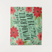 Tenture La période la plus merveilleuse de l'année Fête Fl (Devant)