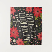 Tenture La période la plus merveilleuse de l'année Fête Fl (Devant)