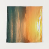 Tenture La photo de paysage, beau brouillard marin au mati (Devant (Horizontal))