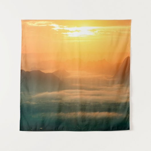 Tenture La photo de paysage, beau brouillard marin au mati (Devant)