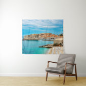 Tenture La plage de Dubrovnik (En situation (horizontale))