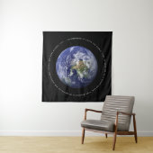 Tenture La planète Terre dans l'espace - Christian John 3: (En situation (horizontale))