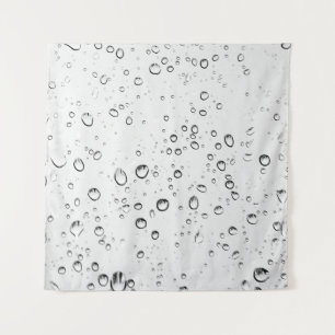 Tenture La pluie goutte des gouttelettes humides pluvieuse