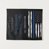 Tenture La police déçoit la retraite de la Ligne Bleue Min (Devant (Horizontal))