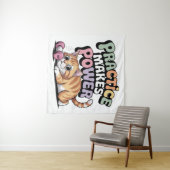 Tenture La Pratique Fait la Puissance (En situation (horizontale))