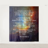 Tenture La prière de sérénité Reinhold Niebuhr (Devant)