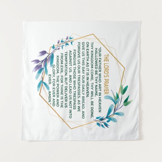 Tenture La prière du Seigneur (Devant (Horizontal))