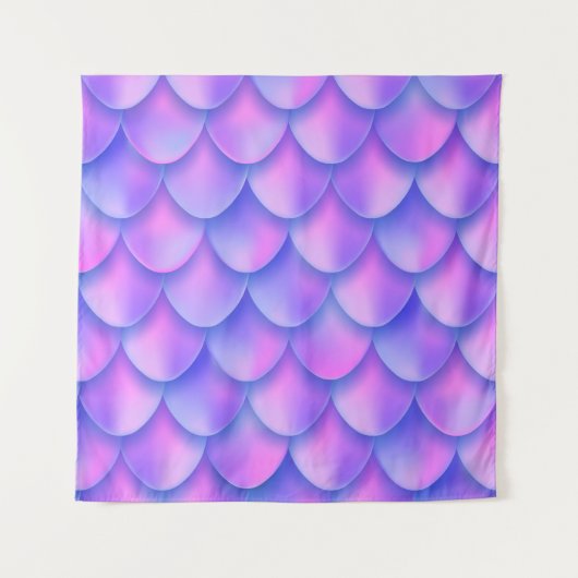 Tenture La queue de sirène holographique, une texture de f (Devant)