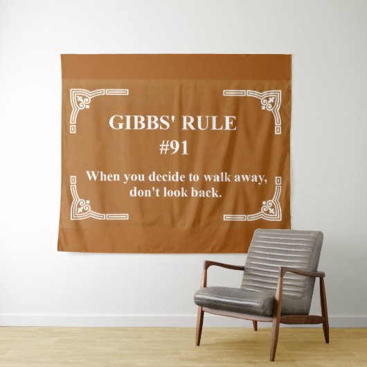 Tenture la règle 91 de Gibbs (En situation (horizontale))