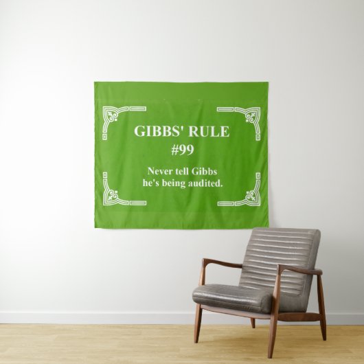 Tenture La règle 99 de Gibbs (En situation (horizontale))