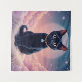 Tenture La Reine Du Ciel De Chat Noir (Devant (Horizontal))