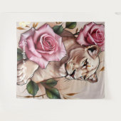 Tenture "La Rose de la Lionne" (Devant (Horizontal))