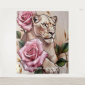 Tenture "La Rose de la Lionne" (Devant)