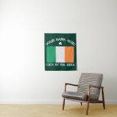 Tenture La Saint-Patrick Drapeau Irlande Nom Personnalisé (En situation)